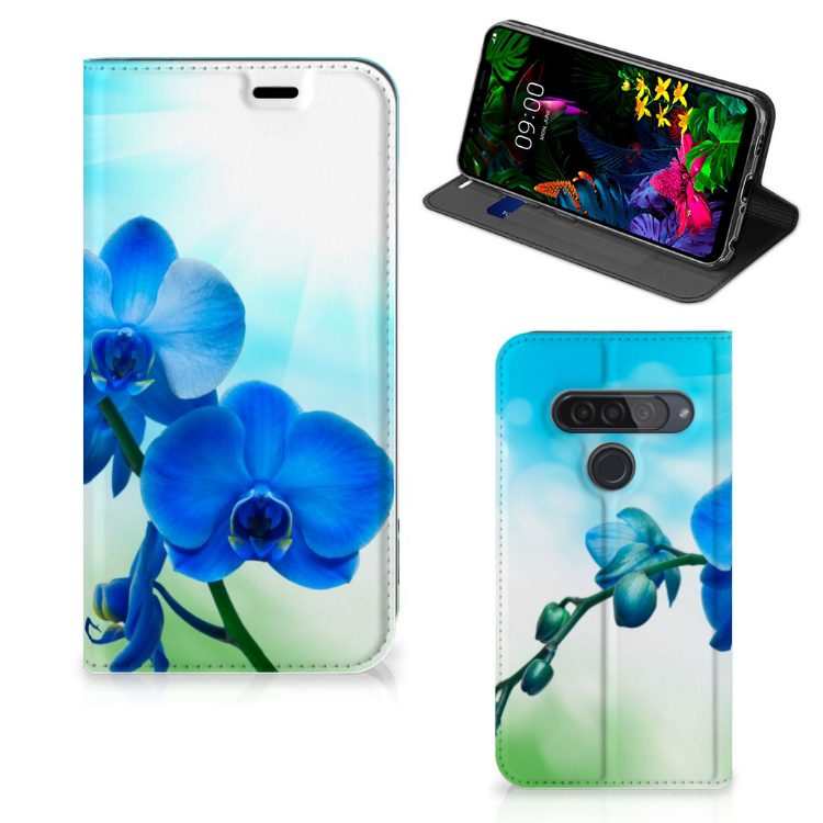 LG G8s Thinq Smart Cover Orchidee Blauw - Cadeau voor je Moeder
