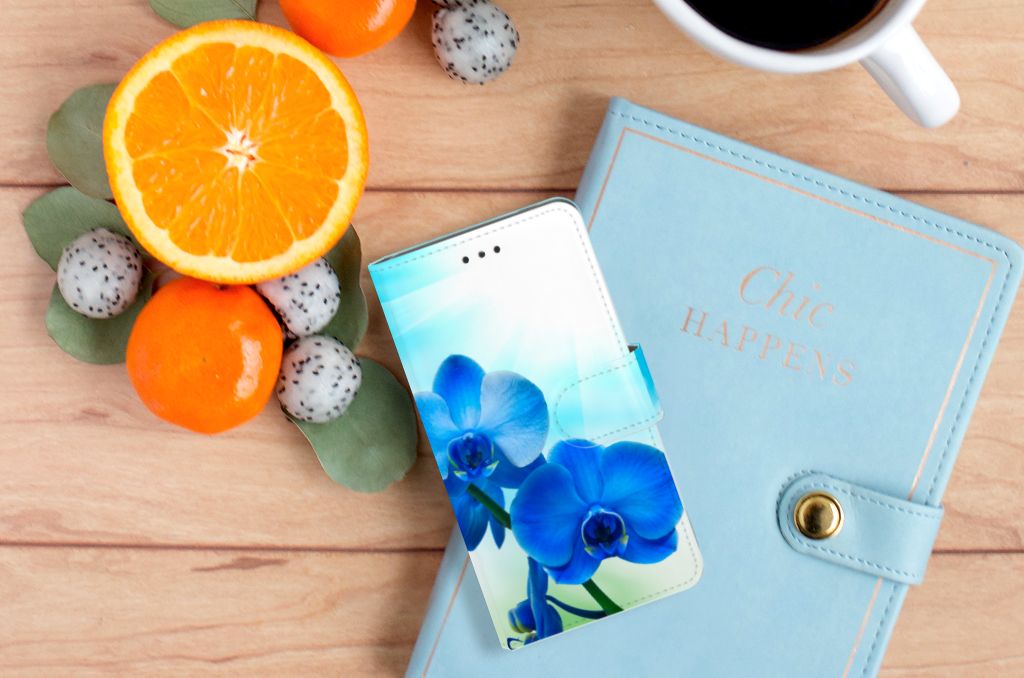 Nokia 7 Hoesje Orchidee Blauw - Cadeau voor je Moeder