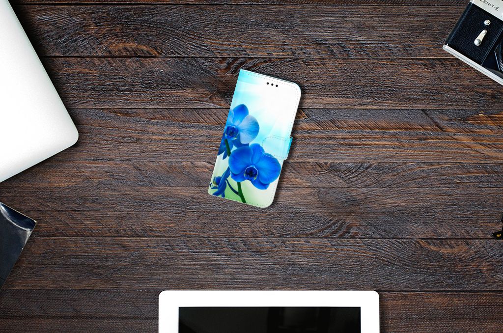 Samsung Galaxy A5 2017 Hoesje Orchidee Blauw - Cadeau voor je Moeder