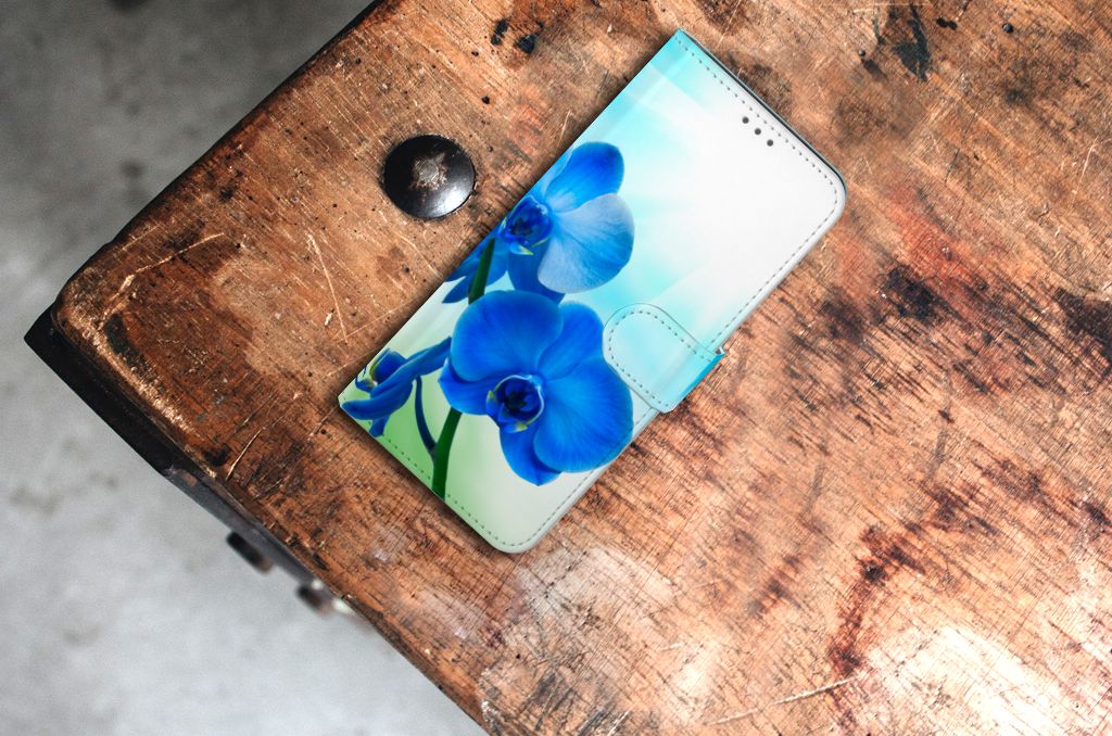 Samsung Galaxy S21 Plus Hoesje Orchidee Blauw - Cadeau voor je Moeder