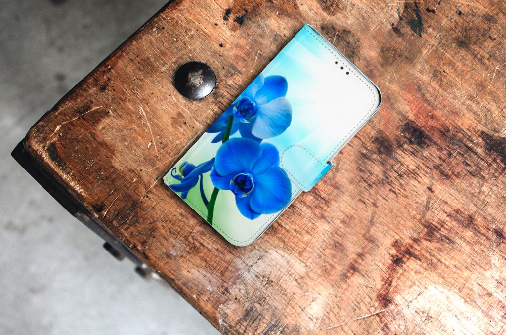 Xiaomi Mi A2 Lite Hoesje Orchidee Blauw - Cadeau voor je Moeder