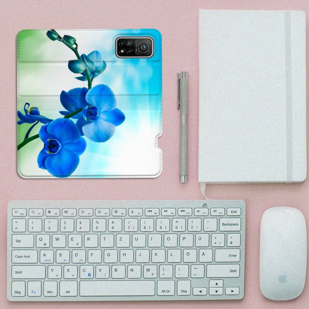 Xiaomi Mi 10T | 10T Pro Smart Cover Orchidee Blauw - Cadeau voor je Moeder