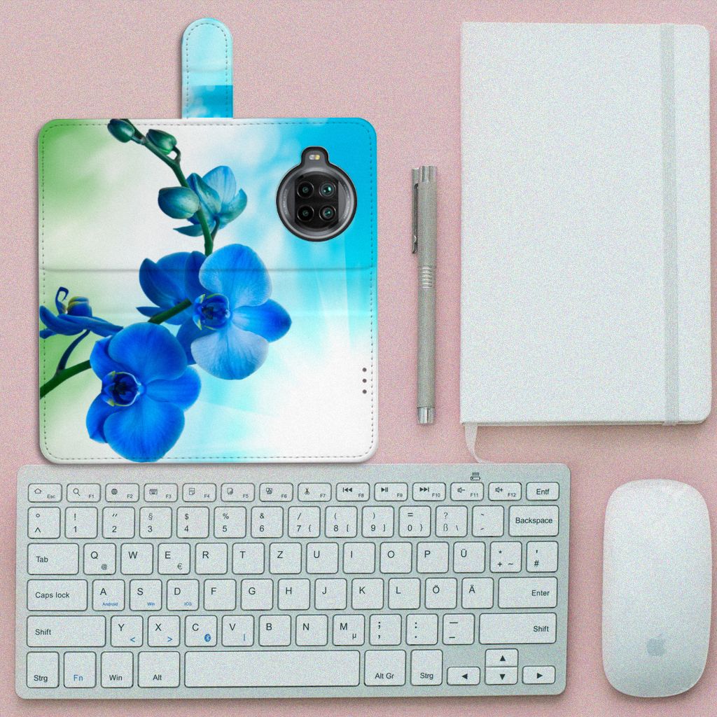 Xiaomi Mi 10T Lite Hoesje Orchidee Blauw - Cadeau voor je Moeder