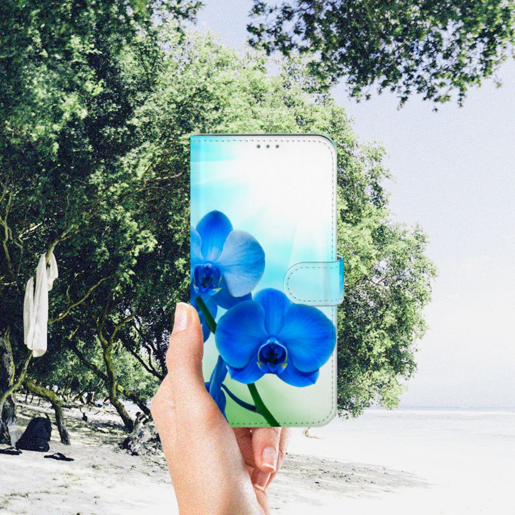Nokia X10 | Nokia X20 Hoesje Orchidee Blauw - Cadeau voor je Moeder