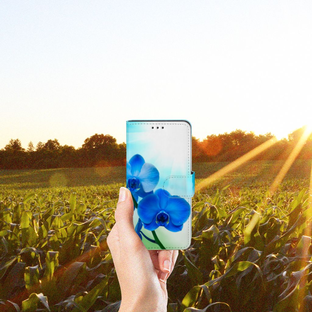 Xiaomi Mi 9 SE Hoesje Orchidee Blauw - Cadeau voor je Moeder