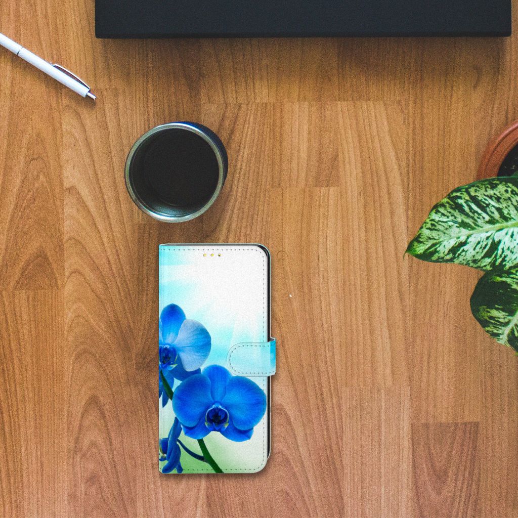 Xiaomi Poco X3 | Poco X3 Pro Hoesje Orchidee Blauw - Cadeau voor je Moeder