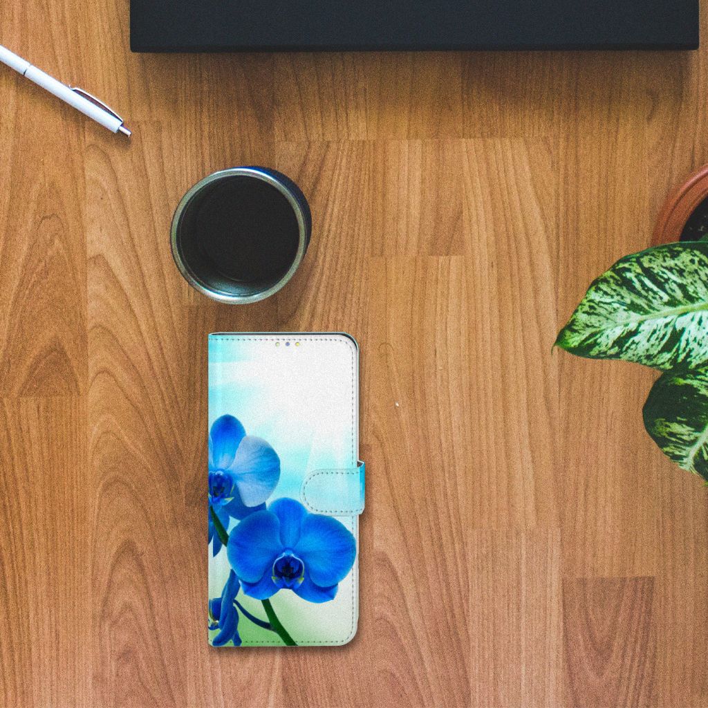 Xiaomi Redmi Note 9 Pro | Note 9S Hoesje Orchidee Blauw - Cadeau voor je Moeder
