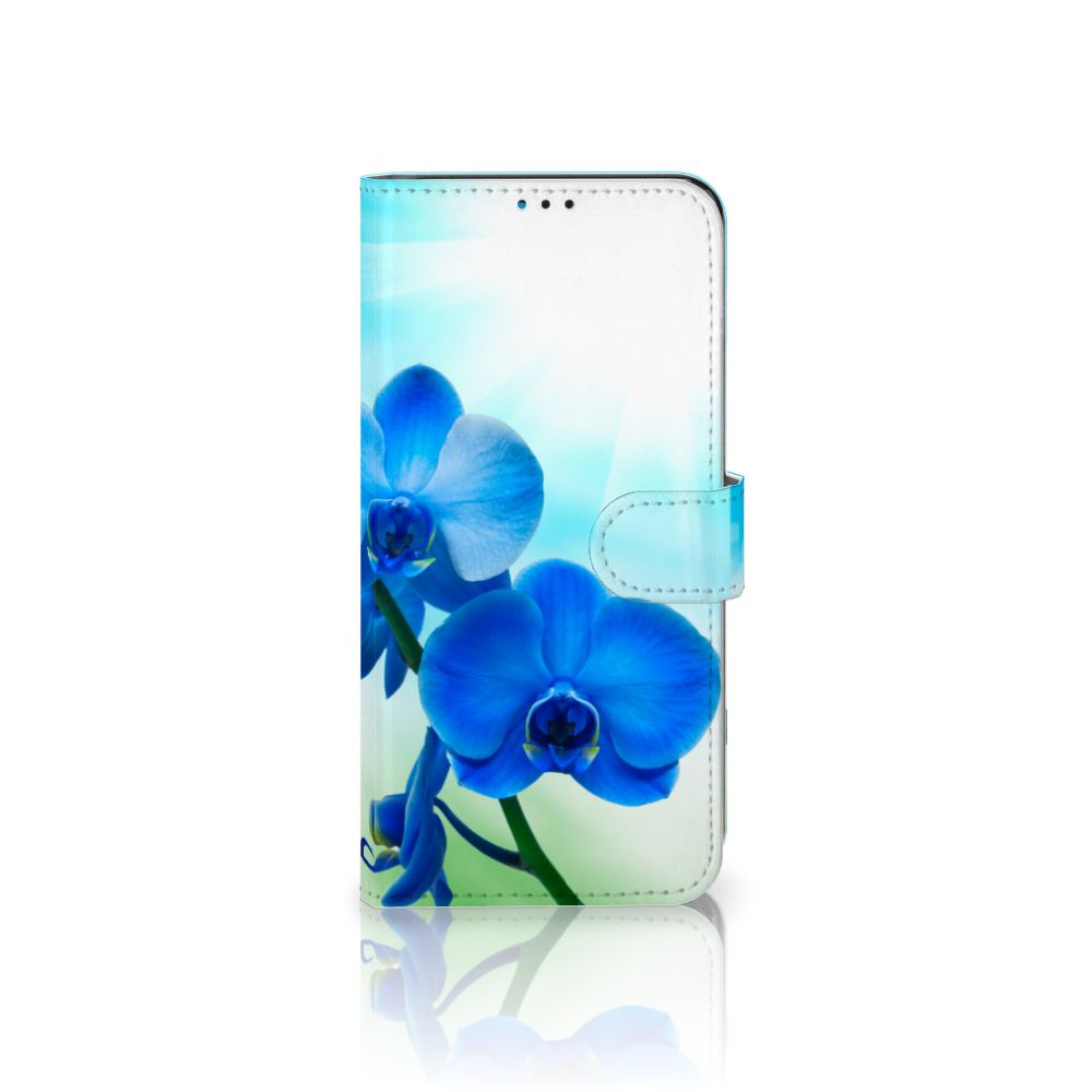Motorola Moto G9 Play | E7 Plus Hoesje Orchidee Blauw - Cadeau voor je Moeder