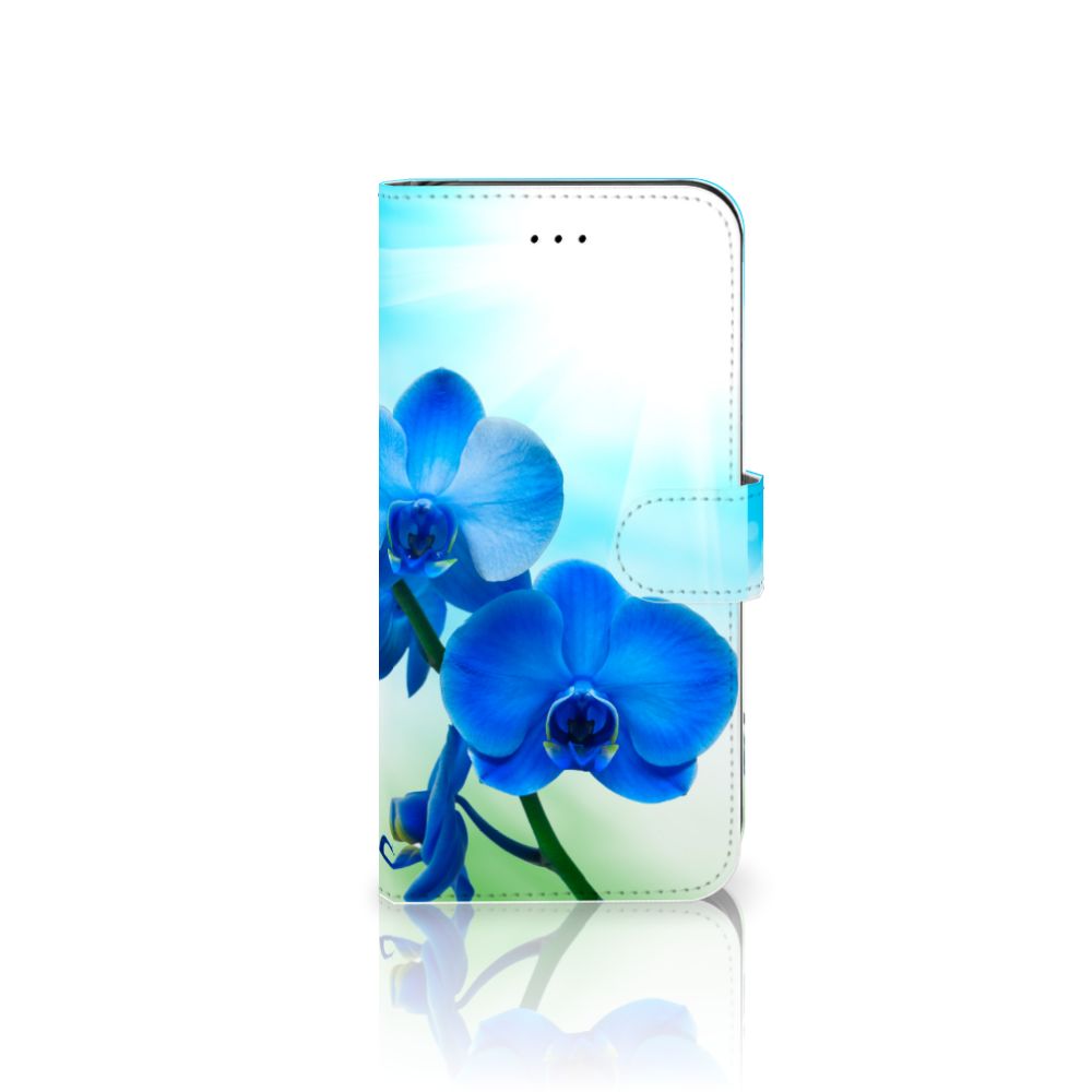 Apple iPhone 7 Plus | 8 Plus Hoesje Orchidee Blauw - Cadeau voor je Moeder