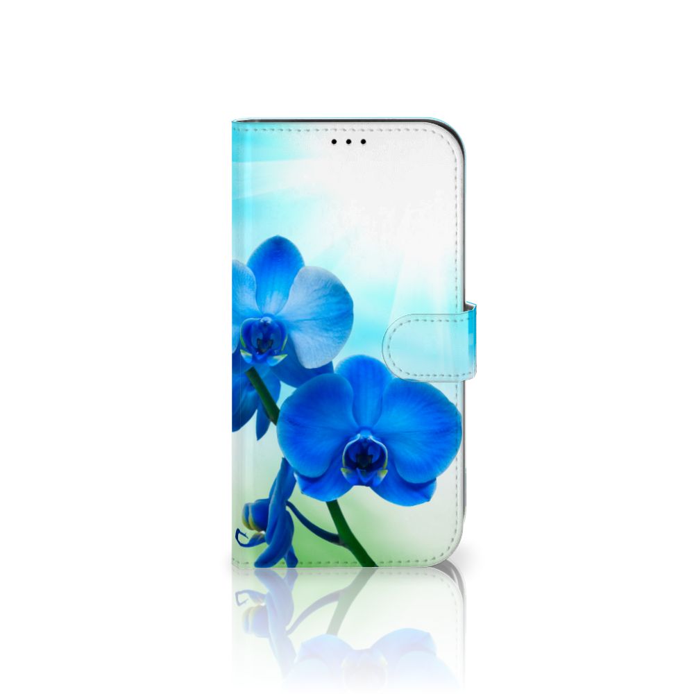 iPhone 13 Pro Max Hoesje Orchidee Blauw - Cadeau voor je Moeder