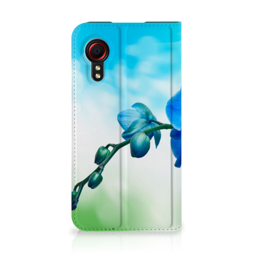Samsung Galaxy Xcover 5 Smart Cover Orchidee Blauw - Cadeau voor je Moeder