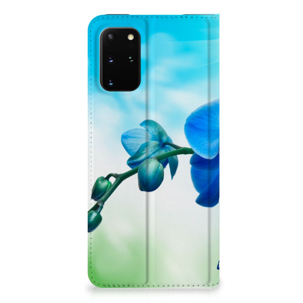 Samsung Galaxy S20 Plus Smart Cover Orchidee Blauw - Cadeau voor je Moeder