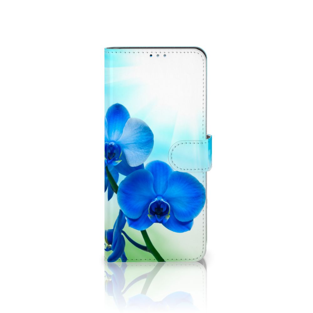 Motorola Moto G9 Plus Hoesje Orchidee Blauw - Cadeau voor je Moeder