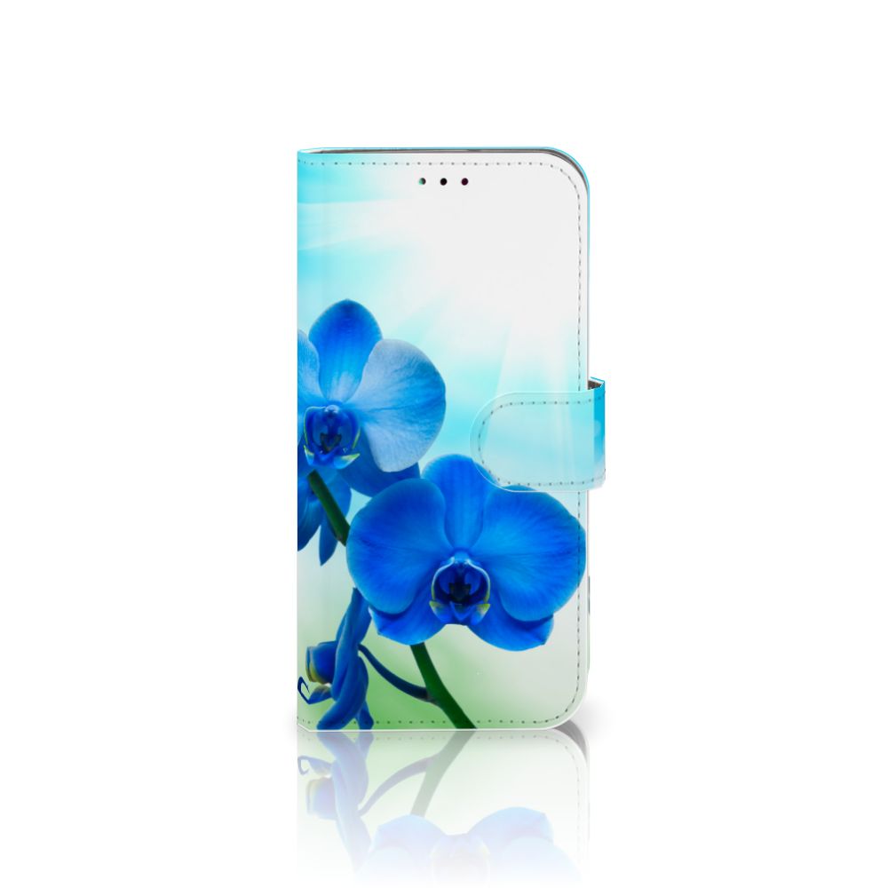 Samsung Galaxy A40 Hoesje Orchidee Blauw - Cadeau voor je Moeder