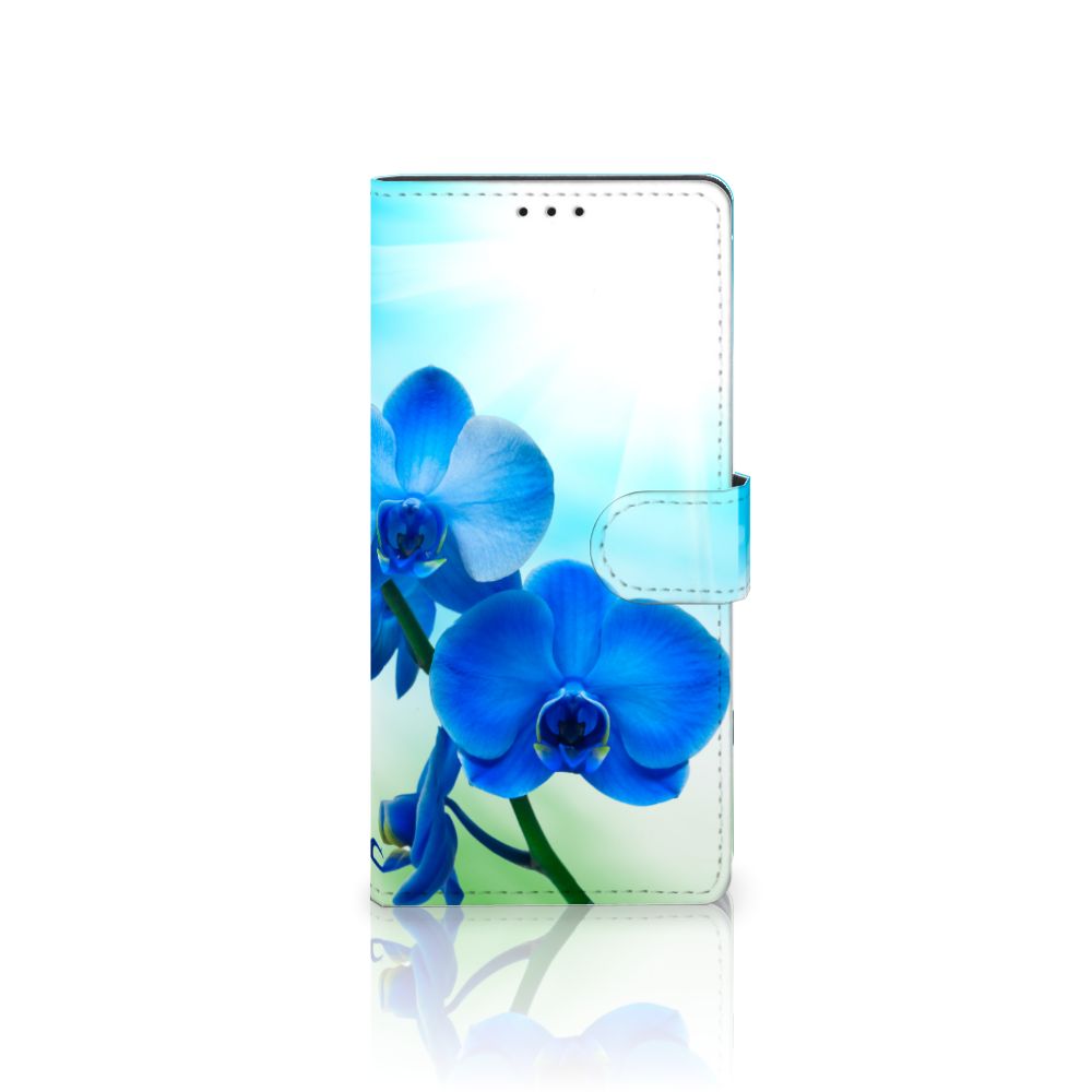 Samsung Galaxy A02s | M02s Hoesje Orchidee Blauw - Cadeau voor je Moeder