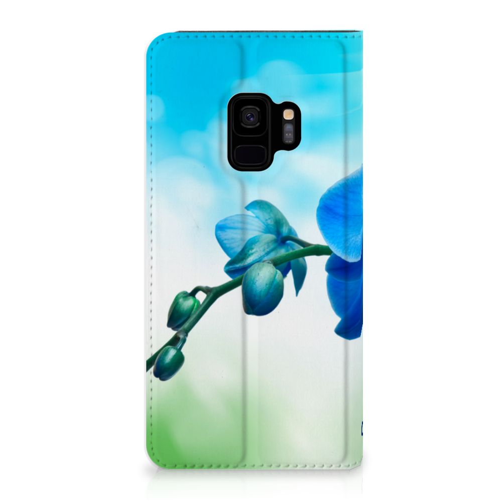 Samsung Galaxy S9 Smart Cover Orchidee Blauw - Cadeau voor je Moeder