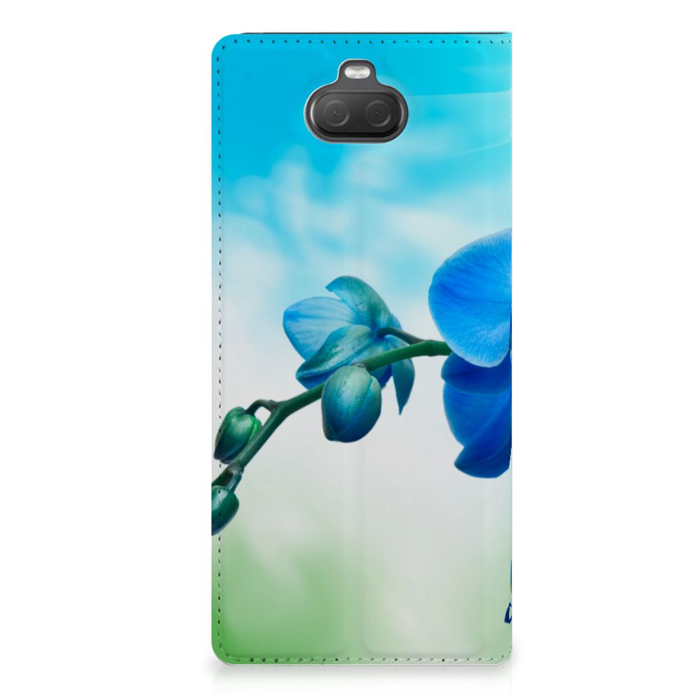 Sony Xperia 10 Plus Smart Cover Orchidee Blauw - Cadeau voor je Moeder