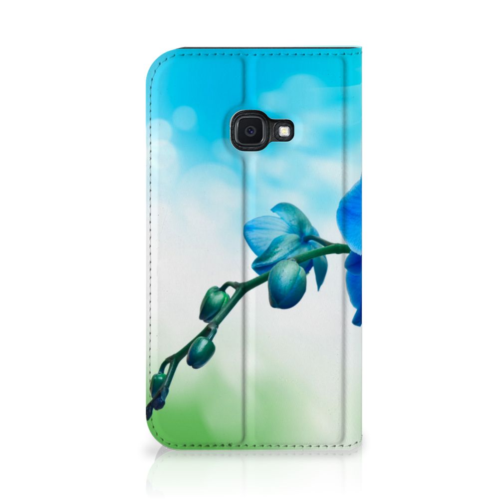 Samsung Galaxy Xcover 4s Smart Cover Orchidee Blauw - Cadeau voor je Moeder