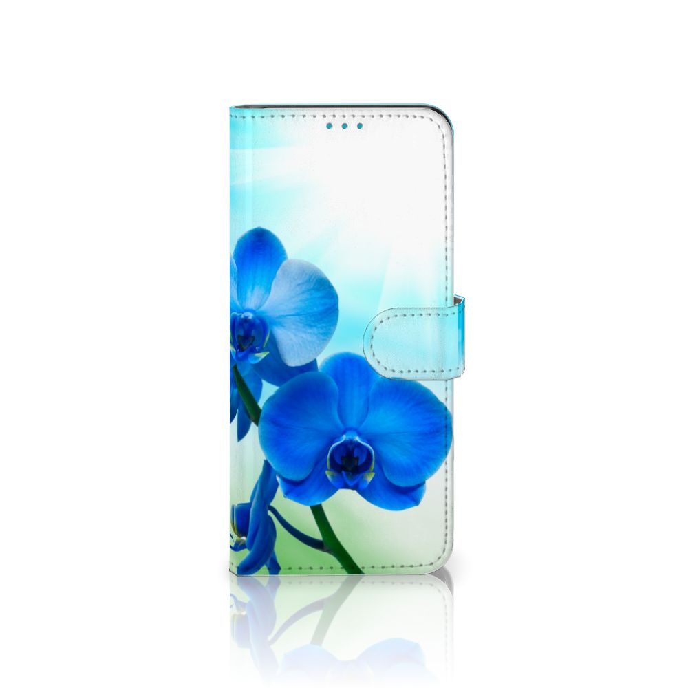 Samsung Galaxy A73 5G Hoesje Orchidee Blauw - Cadeau voor je Moeder