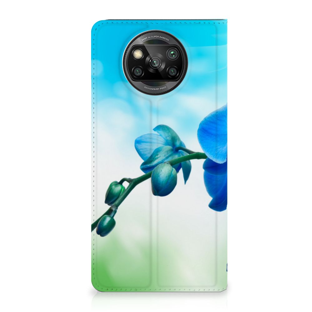 Xiaomi Poco X3 Pro | Poco X3 Smart Cover Orchidee Blauw - Cadeau voor je Moeder