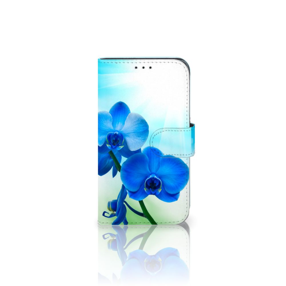 Samsung Galaxy Xcover 4 | Xcover 4s Hoesje Orchidee Blauw - Cadeau voor je Moeder