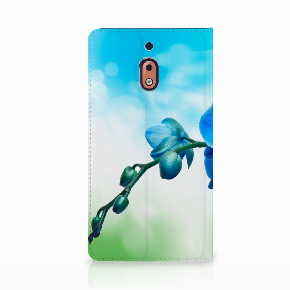 Nokia 2.1 2018 Smart Cover Orchidee Blauw - Cadeau voor je Moeder