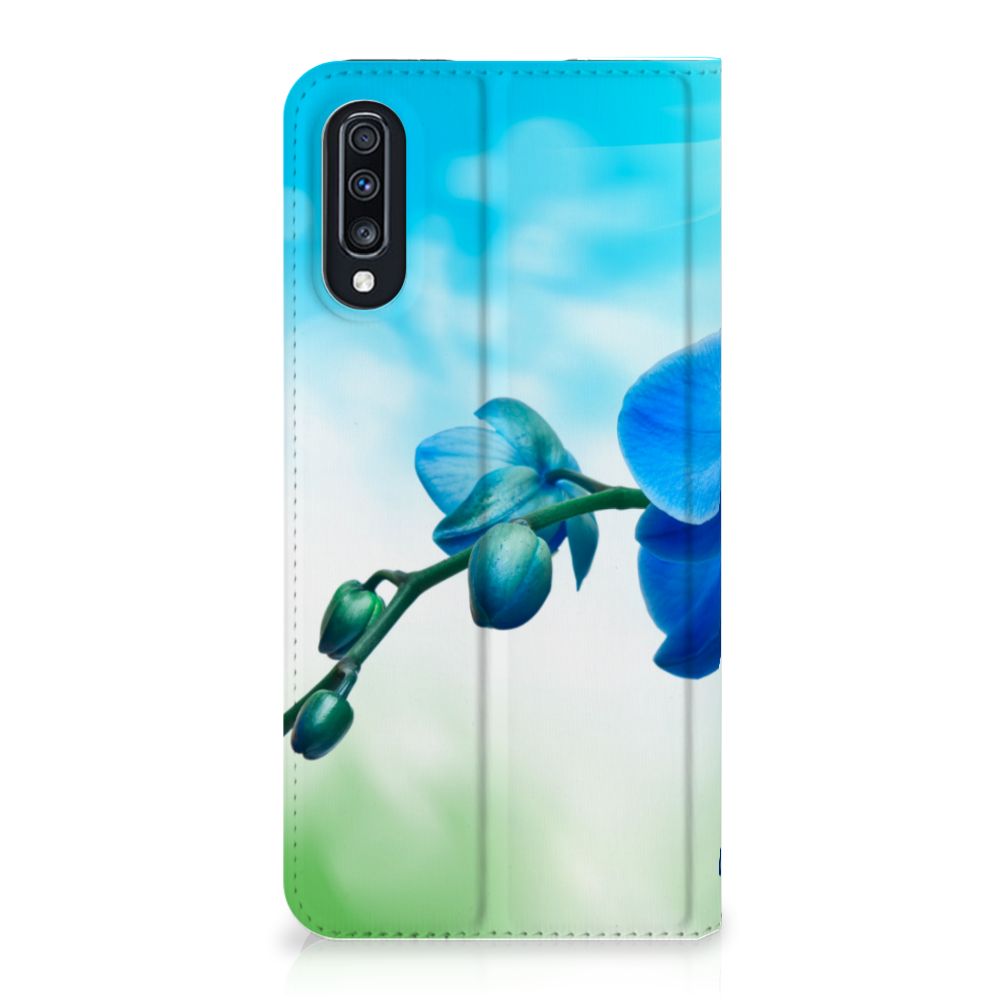Samsung Galaxy A70 Smart Cover Orchidee Blauw - Cadeau voor je Moeder
