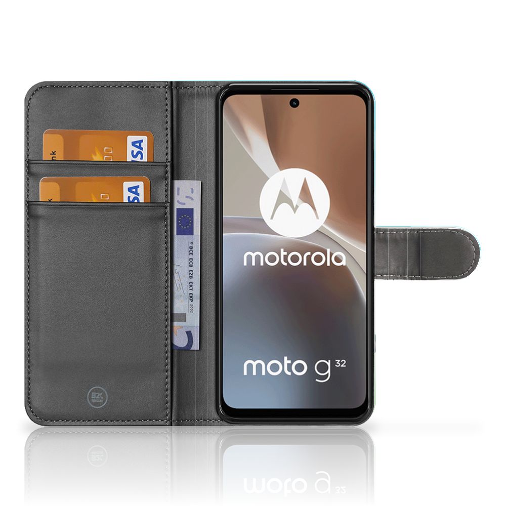 Motorola Moto G32 Hoesje Orchidee Blauw - Cadeau voor je Moeder