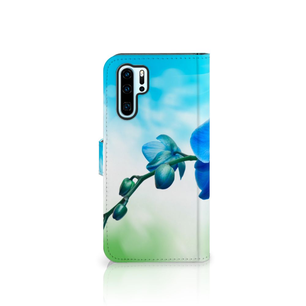 Huawei P30 Pro Hoesje Orchidee Blauw - Cadeau voor je Moeder