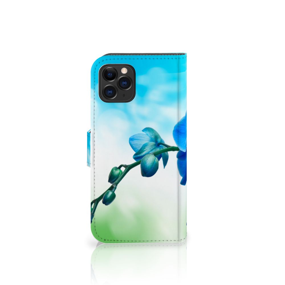 Apple iPhone 11 Pro Hoesje Orchidee Blauw - Cadeau voor je Moeder