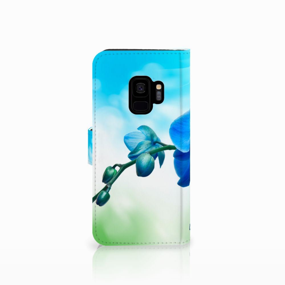 Samsung Galaxy S9 Hoesje Orchidee Blauw - Cadeau voor je Moeder