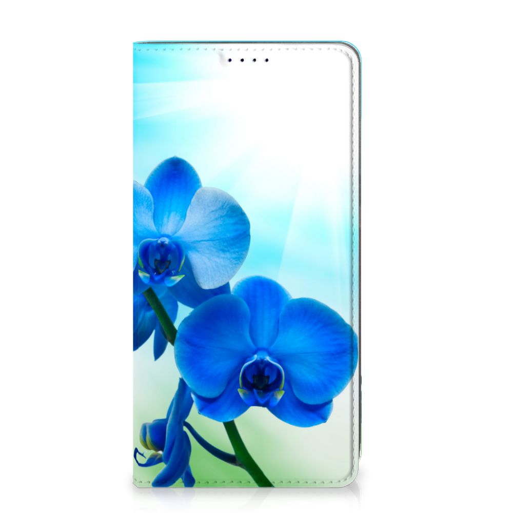 Samsung Galaxy A50 Smart Cover Orchidee Blauw - Cadeau voor je Moeder