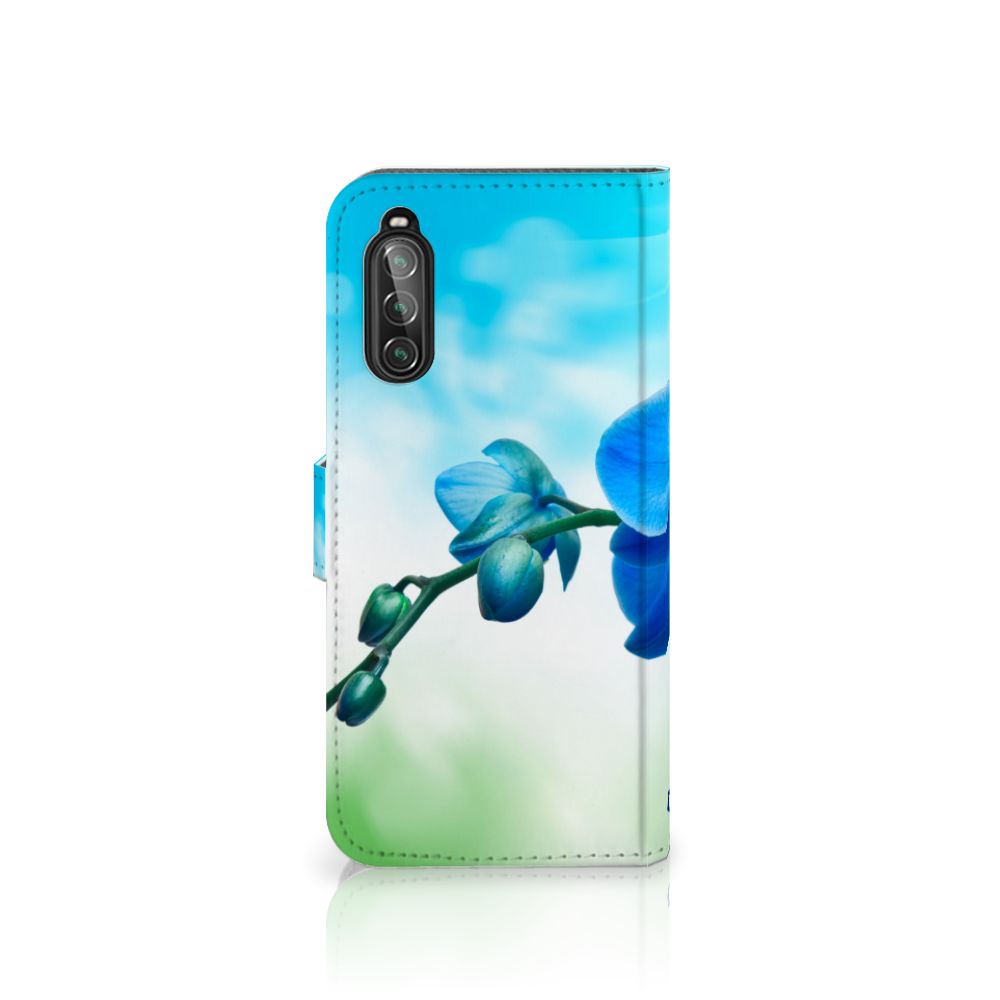 Sony Xperia 10 II Hoesje Orchidee Blauw - Cadeau voor je Moeder