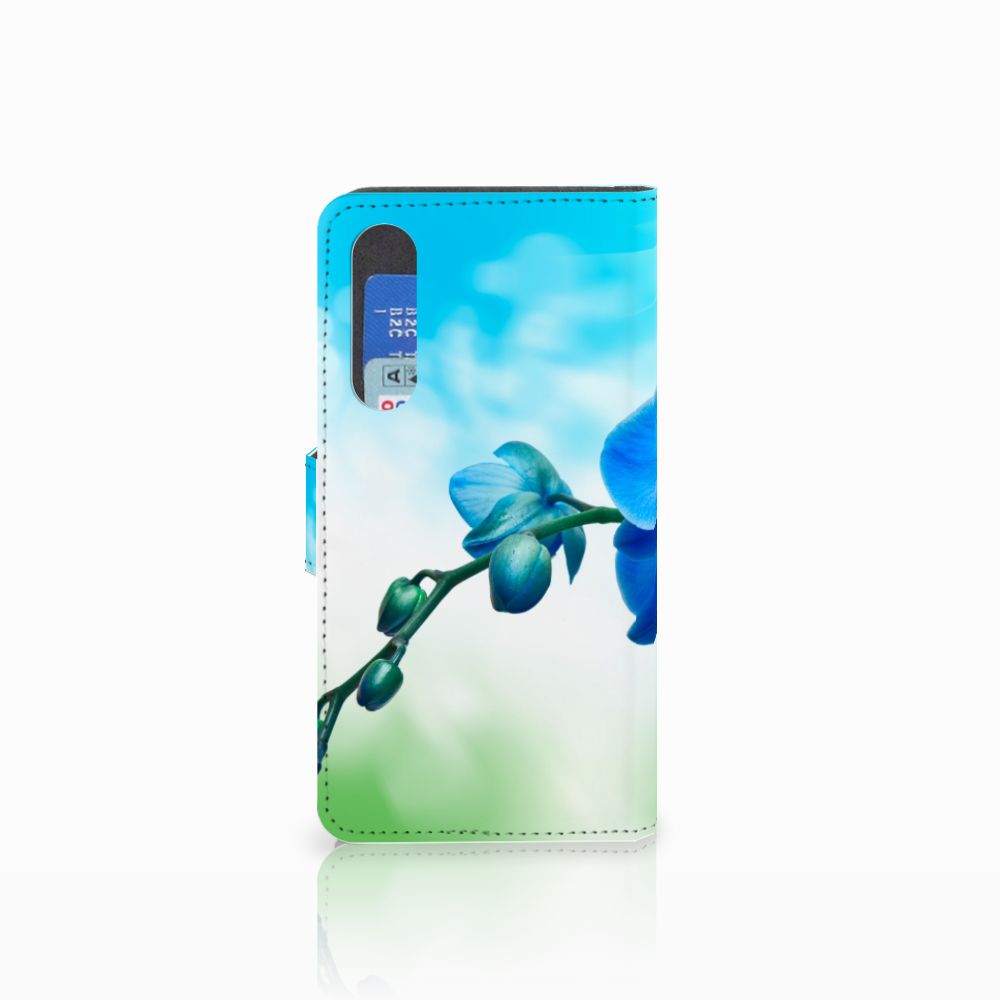 Huawei P30 Hoesje Orchidee Blauw - Cadeau voor je Moeder