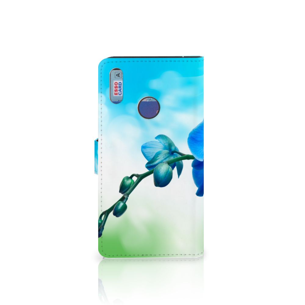 Huawei Y7 (2019) Hoesje Orchidee Blauw - Cadeau voor je Moeder