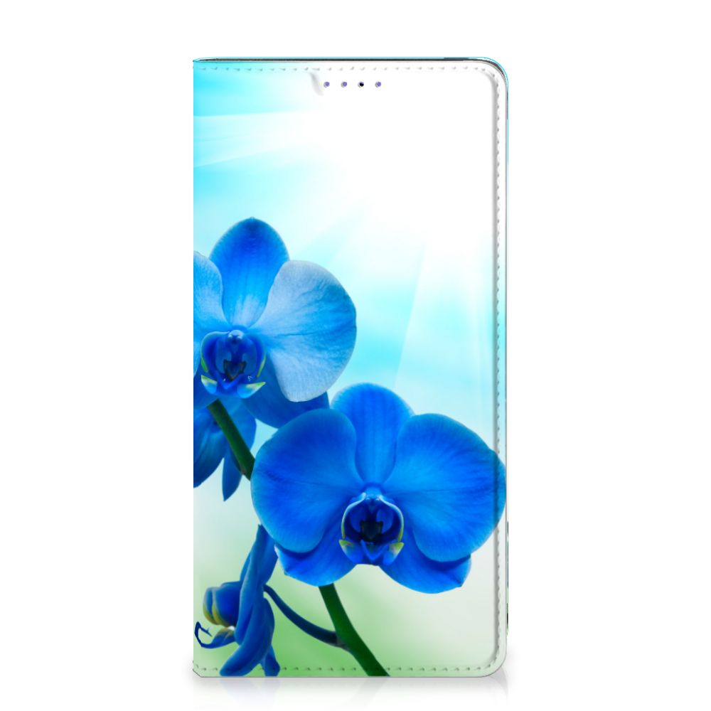 Samsung Galaxy A51 Smart Cover Orchidee Blauw - Cadeau voor je Moeder