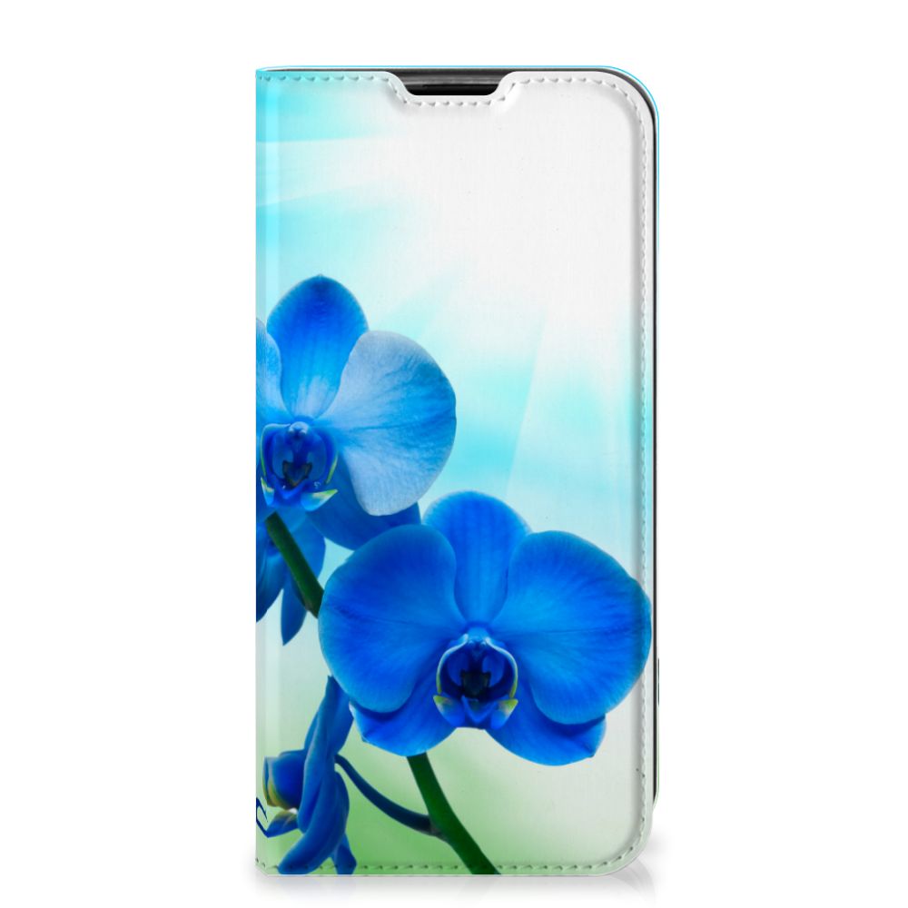 Huawei P40 Lite Smart Cover Orchidee Blauw - Cadeau voor je Moeder