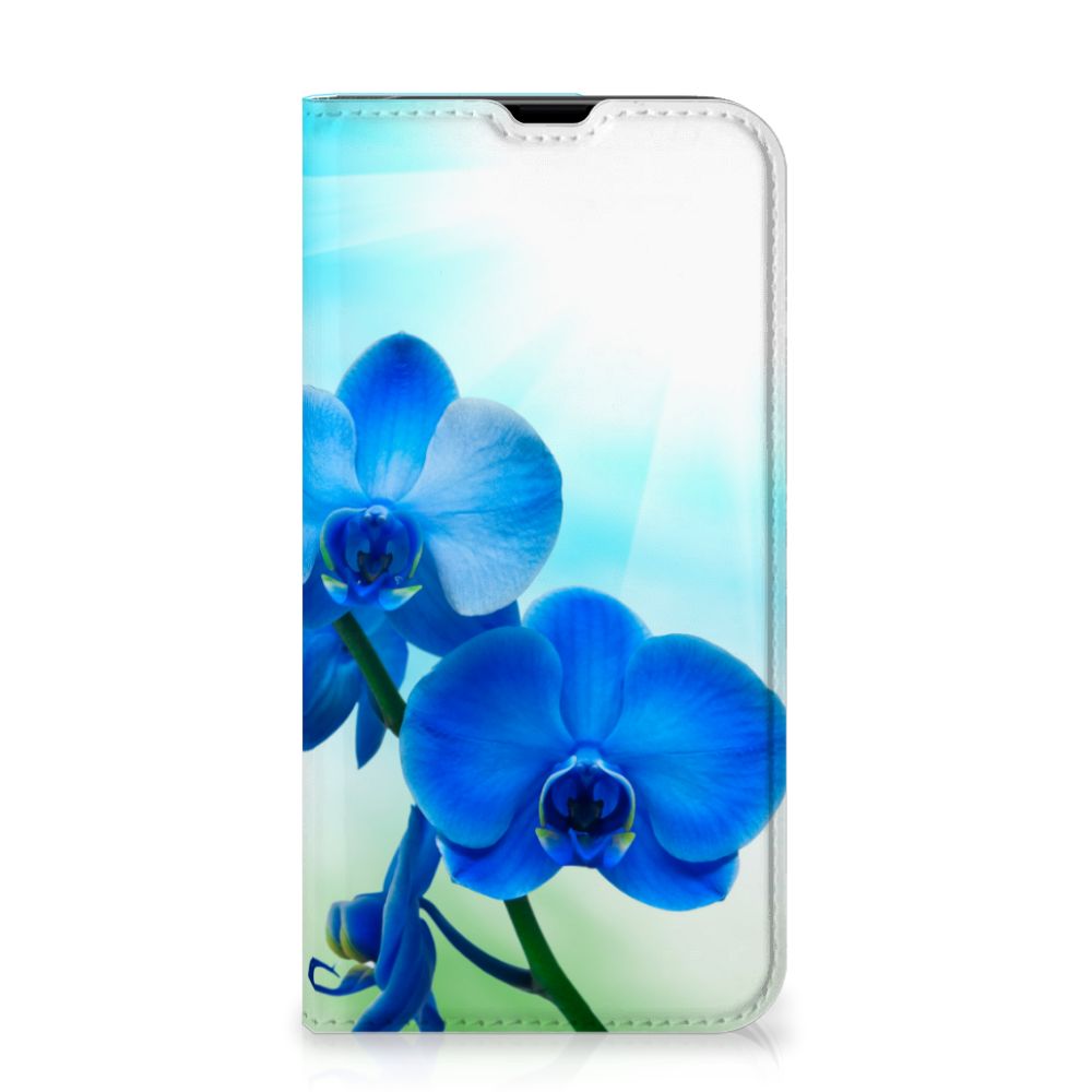 iPhone 13 Pro Smart Cover Orchidee Blauw Cadeau voor je Moeder