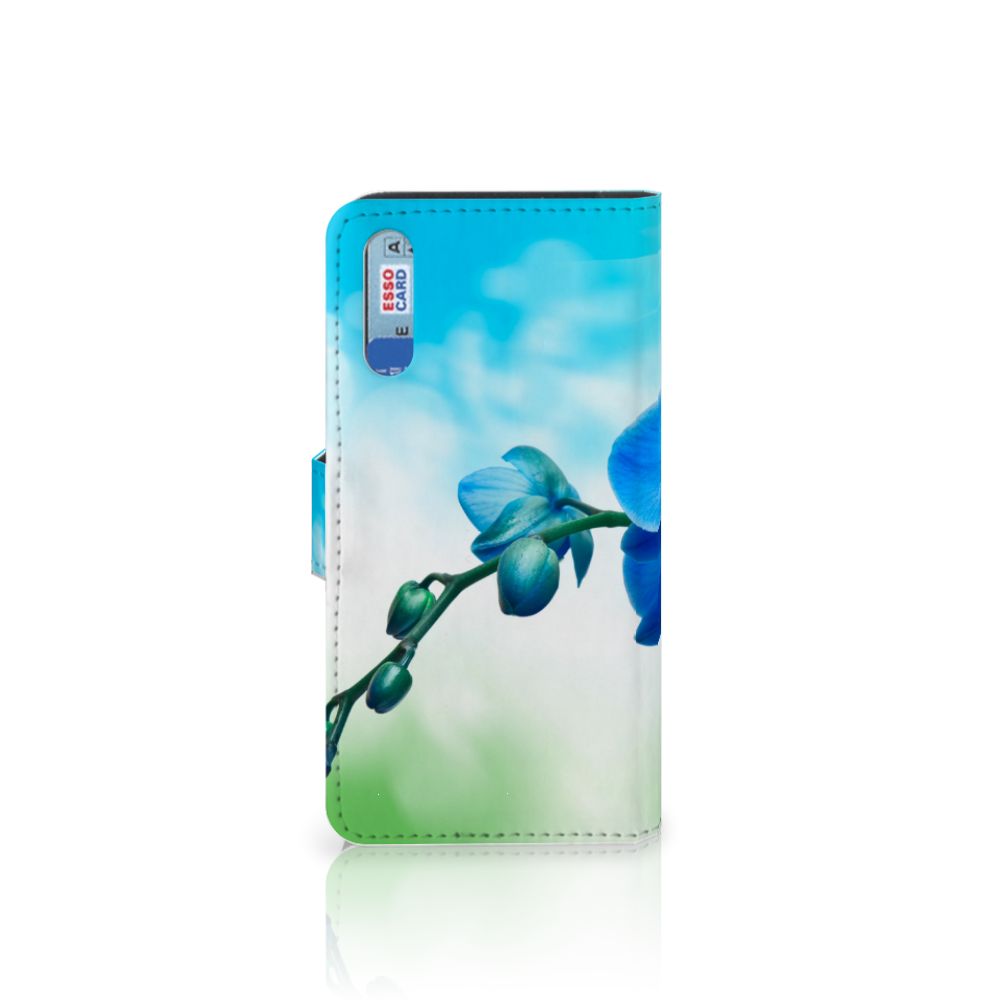 Huawei P20 Hoesje Orchidee Blauw - Cadeau voor je Moeder