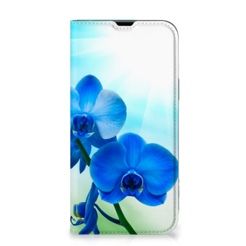iPhone 13 Pro Max Smart Cover Orchidee Blauw Cadeau voor je Moeder
