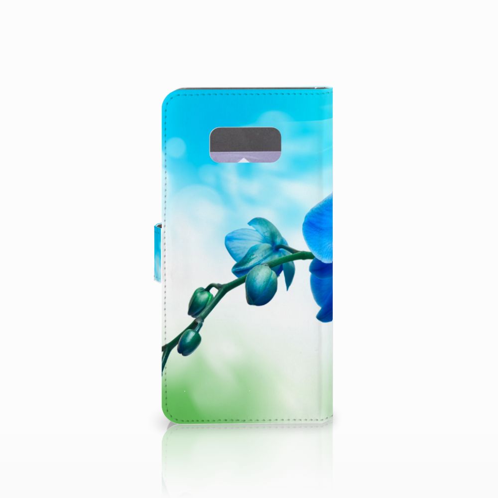 Samsung Galaxy S8 Plus Hoesje Orchidee Blauw - Cadeau voor je Moeder