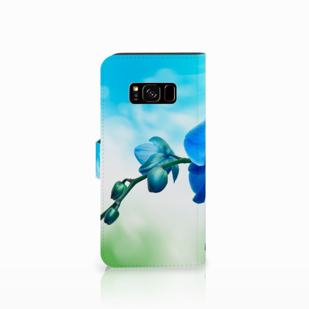 Samsung Galaxy S8 Hoesje Orchidee Blauw - Cadeau voor je Moeder