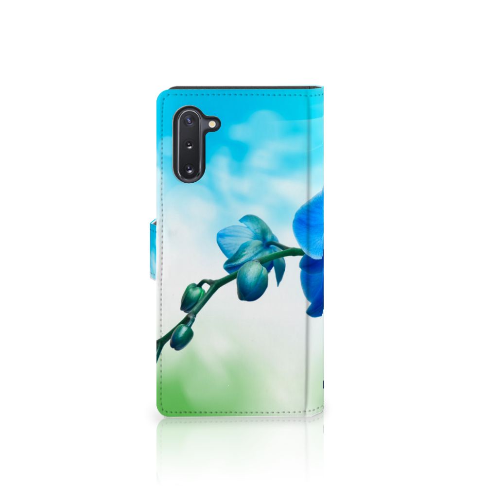 Samsung Galaxy Note 10 Hoesje Orchidee Blauw - Cadeau voor je Moeder