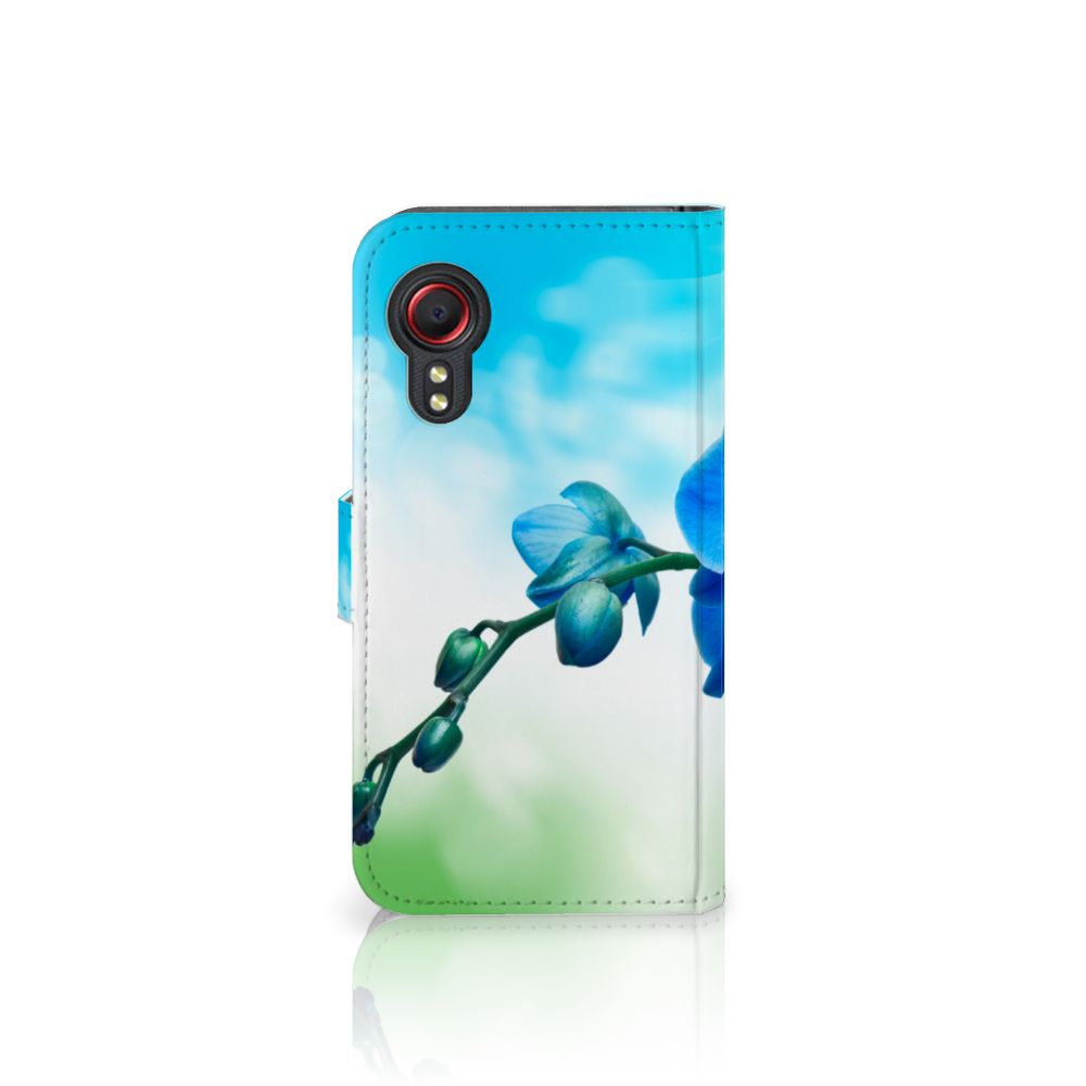Samsung Galaxy Xcover 5 Hoesje Orchidee Blauw - Cadeau voor je Moeder