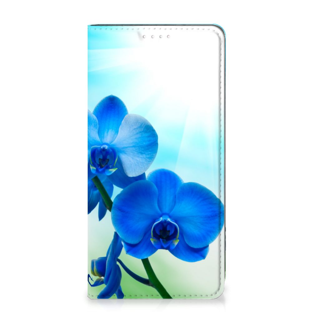 Samsung Galaxy S23 Smart Cover Orchidee Blauw - Cadeau voor je Moeder