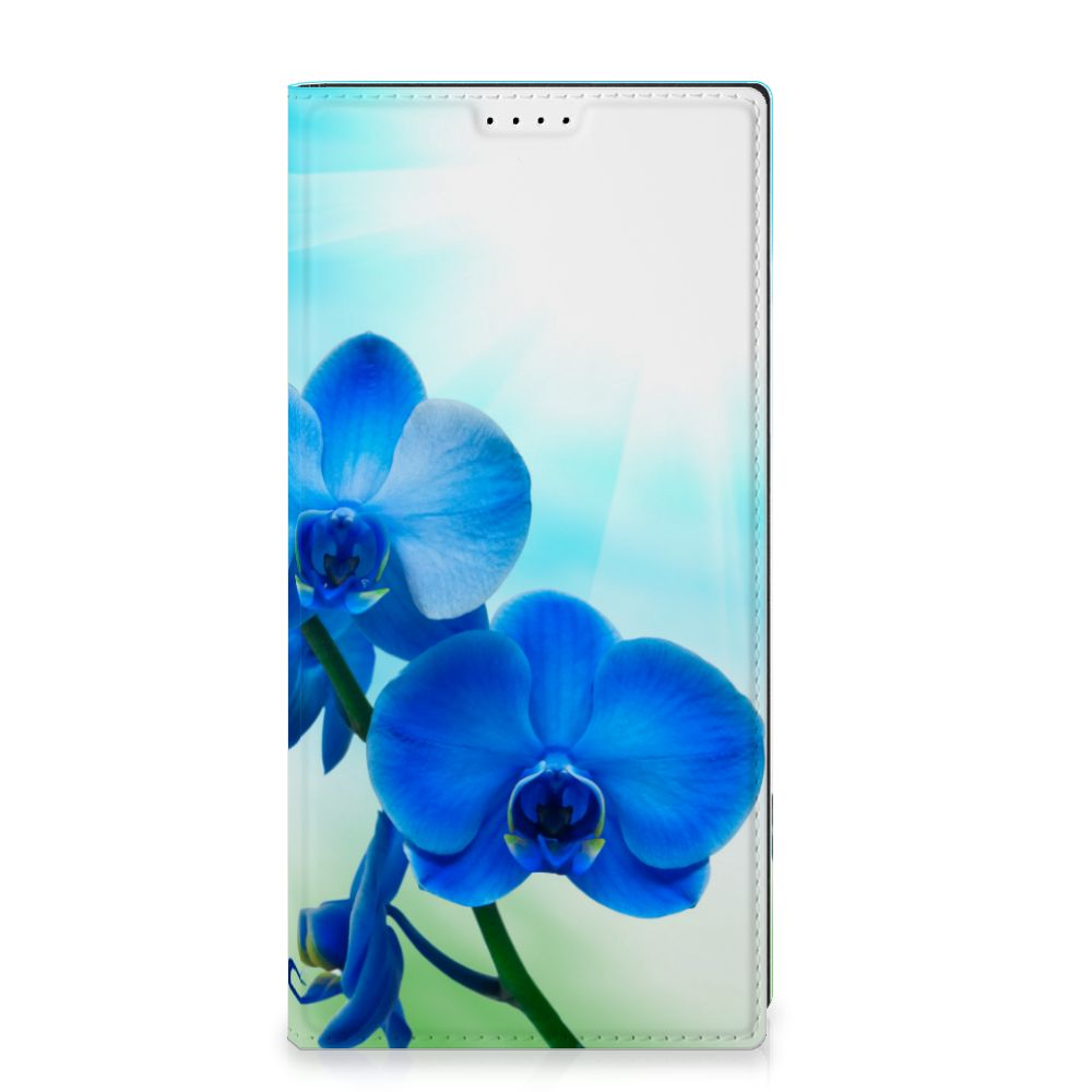 Samsung Galaxy S23 Ultra Smart Cover Orchidee Blauw - Cadeau voor je Moeder