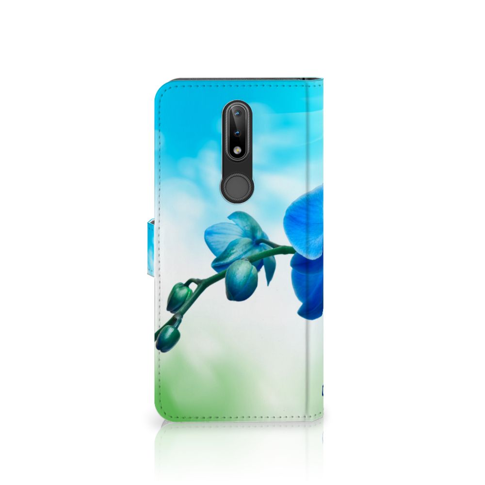 Nokia 2.4 Hoesje Orchidee Blauw - Cadeau voor je Moeder