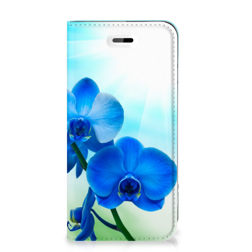 iPhone 7 | 8 | SE (2020) | SE (2022) Smart Cover Orchidee Blauw - Cadeau voor je Moeder