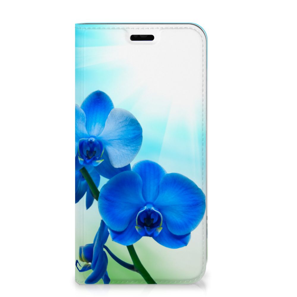 Huawei P Smart Plus Smart Cover Orchidee Blauw - Cadeau voor je Moeder