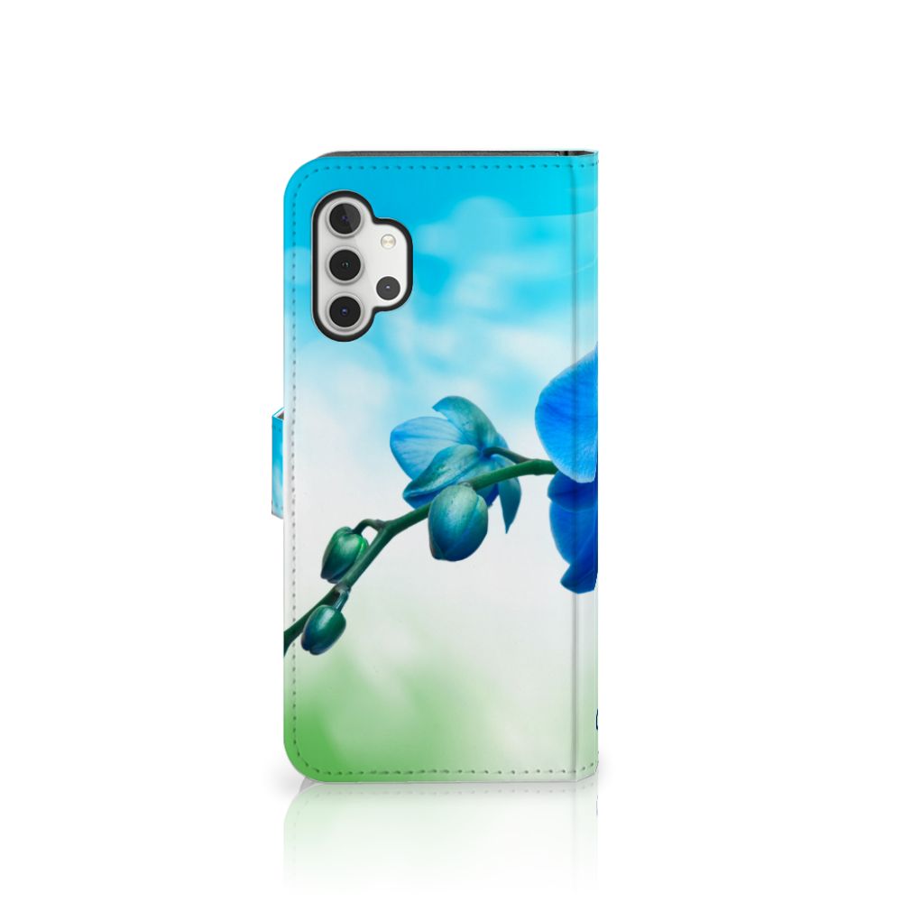 Samsung Galaxy A32 5G Hoesje Orchidee Blauw - Cadeau voor je Moeder